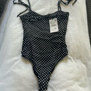 Zara polka dot body suit